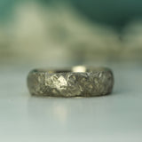 14k white gold men's wedding band