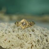 one of a kind sapphire gold ring
