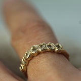 bezel set sapphire band