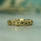 sage green sapphire wedding band