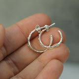Wave Hoop Earrings