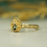 First Star Sapphire & Diamond Ring