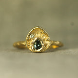 First Star Sapphire & Diamond Ring