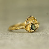 First Star Sapphire & Diamond Ring