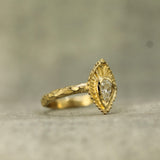 Dripping Sunshine Moissanite Ring