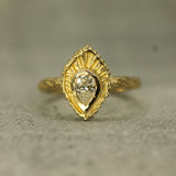 Dripping Sunshine Moissanite Ring