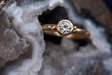 Diamond Coastal Droplet Engagement Ring