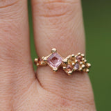 Shooting Star Sapphire Ring