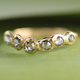 14k Yellow Gold with Salt & Pepper Diamonds