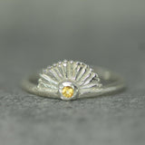Little Sunrise Yellow Sapphire Ring