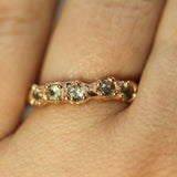 Mermaid Treasure Green Sapphire Band