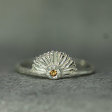 Little Sunrise Orange Sapphire Ring