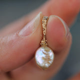 Waxing Moon Pearl Pendant