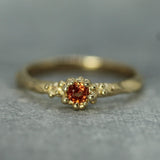 Tidal Pool Treasure Sapphire Ring with orange sapphire