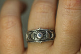 Moon Goddess Blue Sapphire Ring