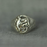 Orca Sterling Silver Signet Ring