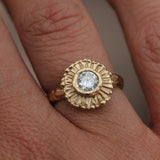 Summer Sun Diamond Ring on hand