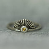 Little Sun Citrine Ring