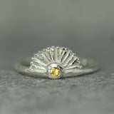 Little Sunrise Yellow Sapphire Ring