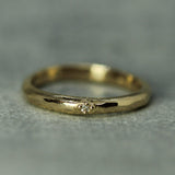 Arbutus Diamond Band in yellow gold