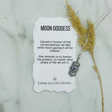 Moon Goddess Blue Sapphire Pendant