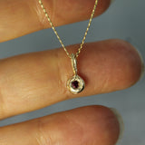 10k yellow gold pendant with ruby 
