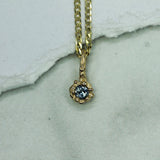Mermaid Treasure Blue Sapphire Pendant