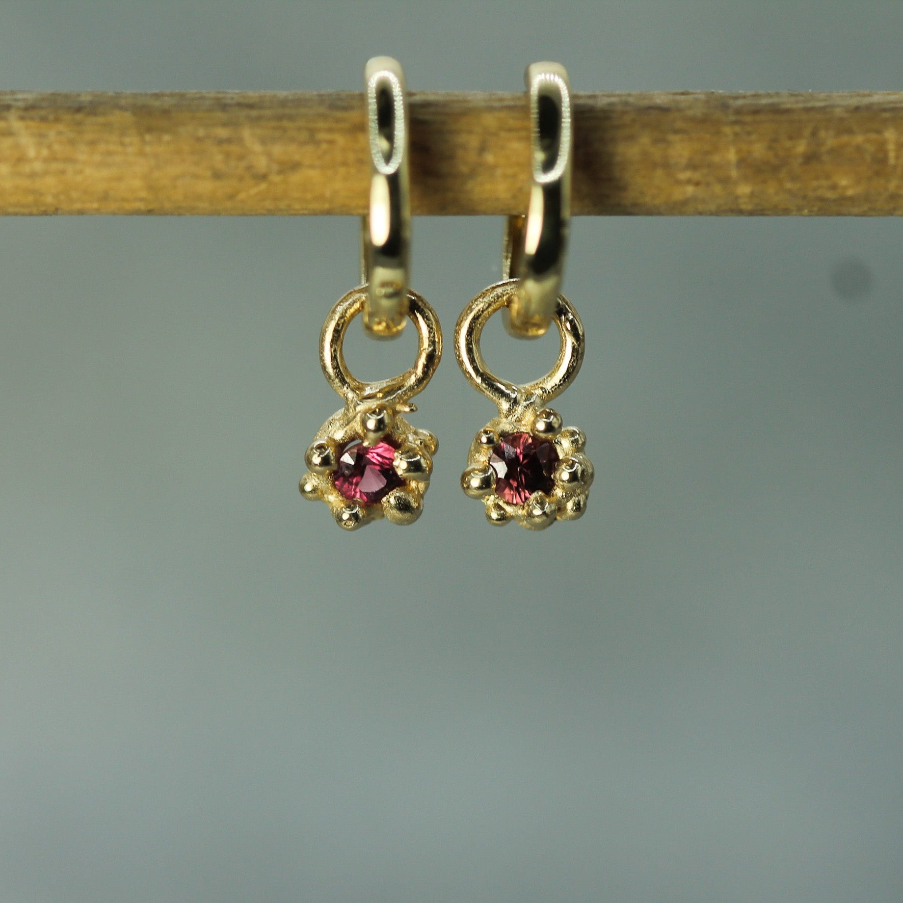 Mermaid Treasure Ruby Sleeper Charms – Emma Glover Designs