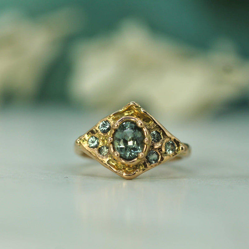 Ancient Spring Sapphire Ring