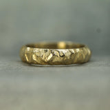 14k yellow gold jasper band 