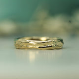 flowing tides men's band in 10k yellow gold 