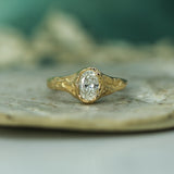 Ancient Coastline Diamond Signet Ring