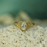 Ancient Coastline Diamond Signet Ring
