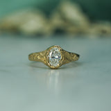 Ancient Coastline Diamond Signet Ring