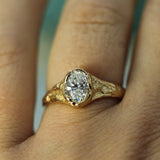 Ancient Coastline Diamond Signet Ring