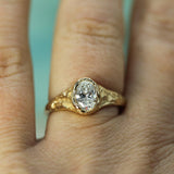 Ancient Coastline Diamond Signet Ring