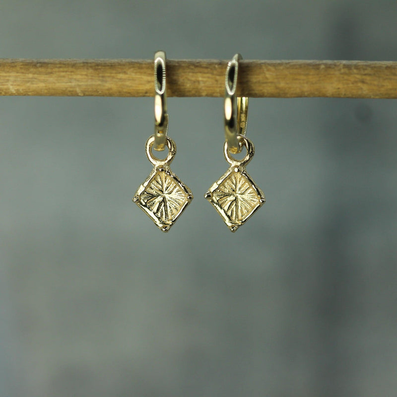 10k yellow gold sleeper charms 