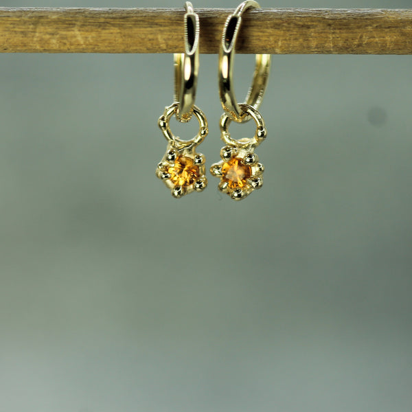 Mermaid Treasure Orange Sapphire Sleeper Charms