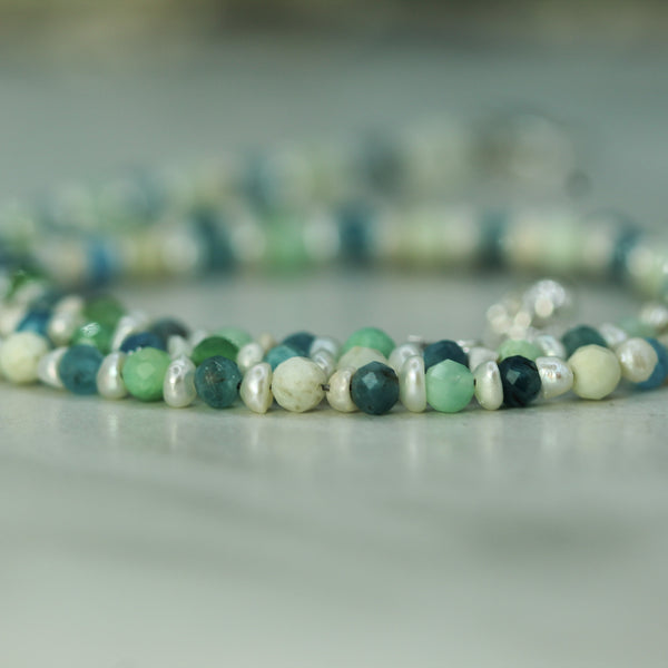 Pearl, Opal & Apatite Necklace