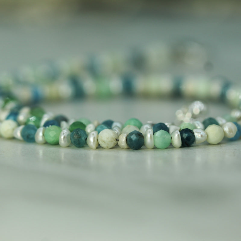 Pearl, Opal & Apatite Necklace