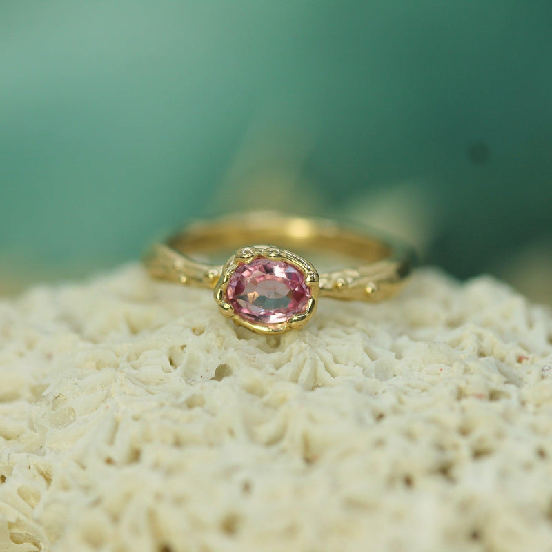 Mermaid Treasure Pink Sapphire Ring