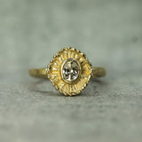 sapphire yellow gold engagement ring 
