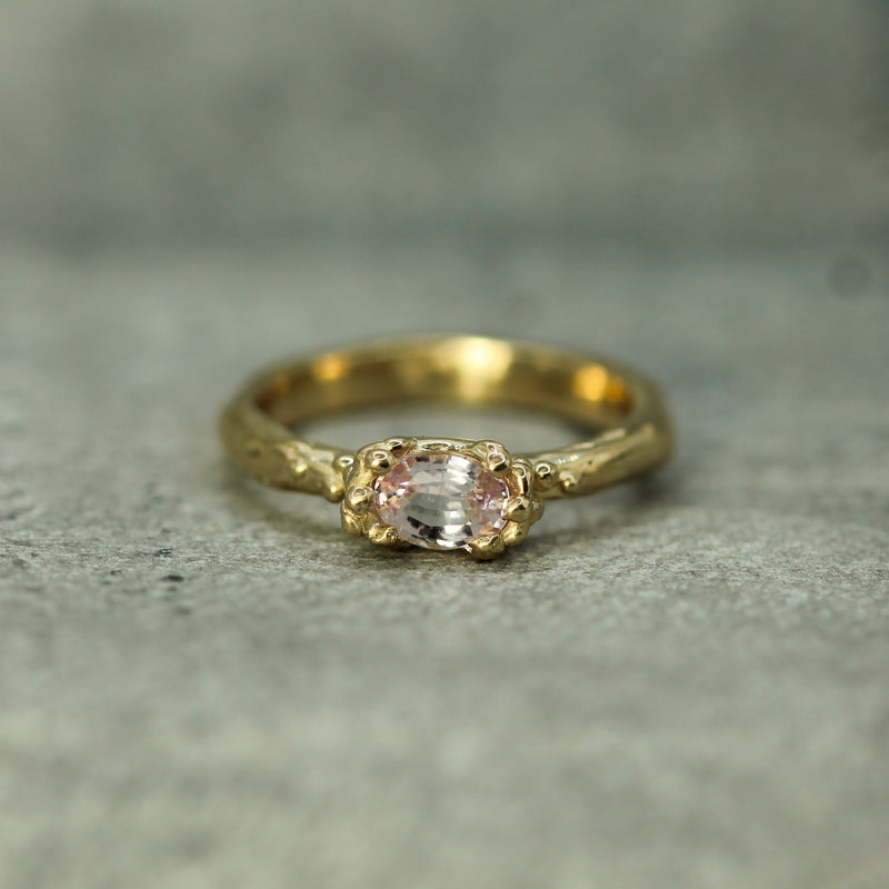 Mermaid Treasure Pink Sapphire Ring