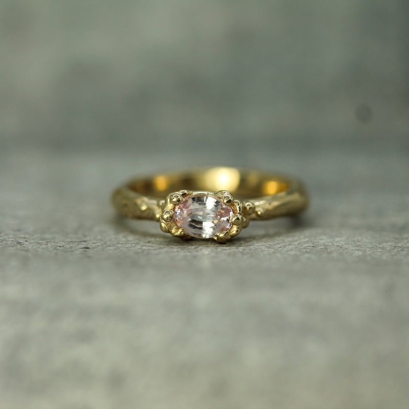 Mermaid Treasure Pink Sapphire Ring