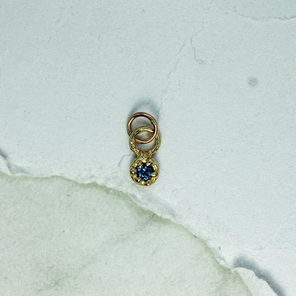 Mermaid Treasure Blue Sapphire Pendant