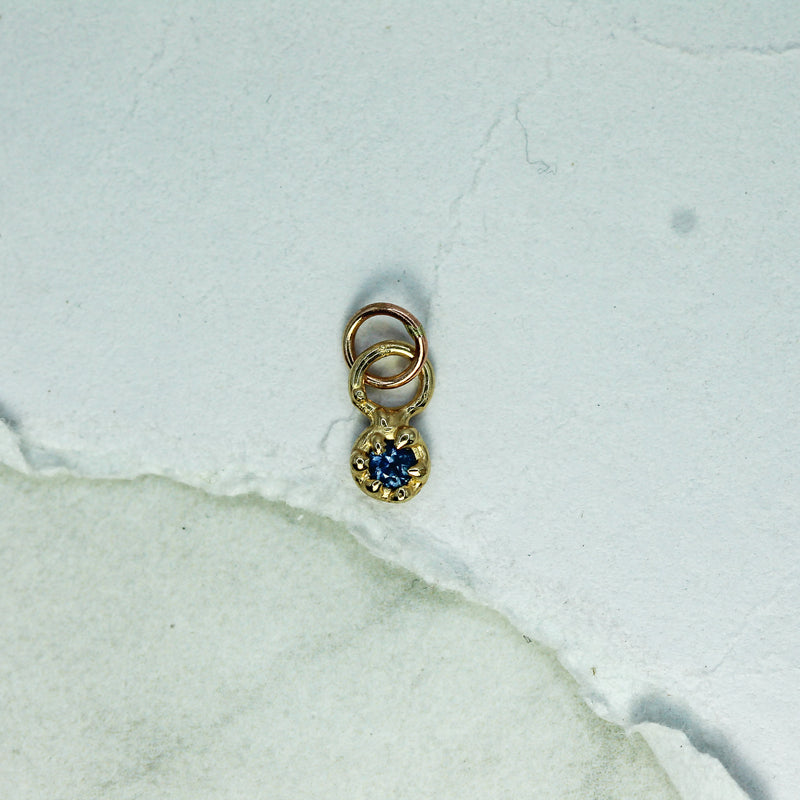 Mermaid Treasure Blue Sapphire Pendant