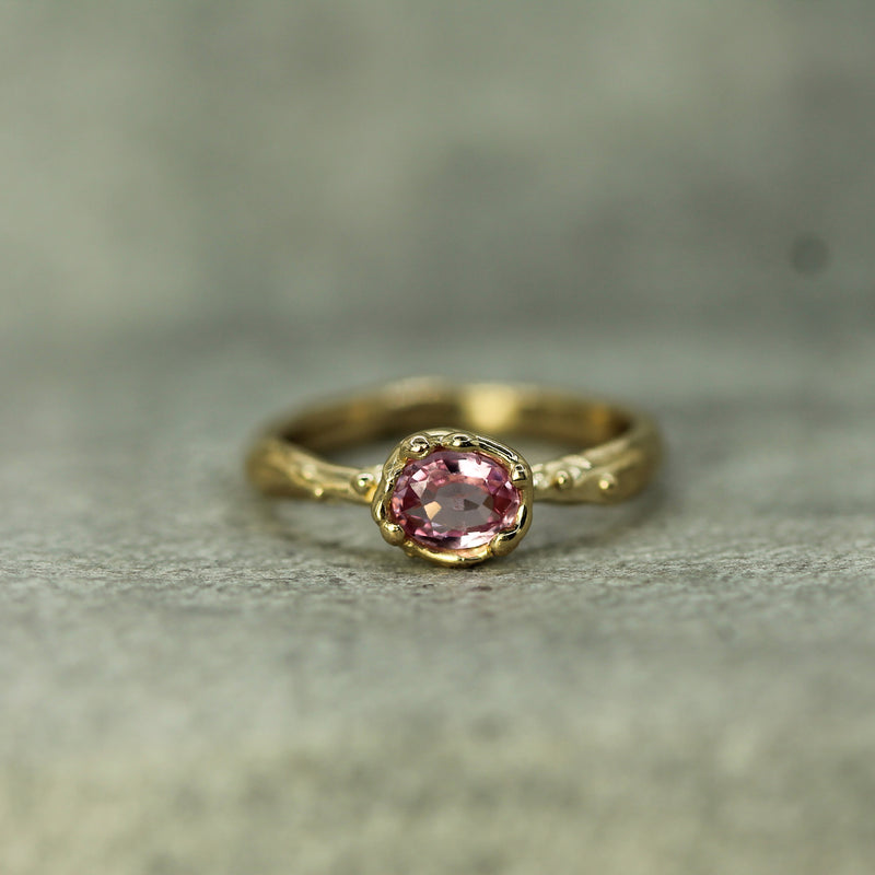 Mermaid Treasure Pink Sapphire Ring