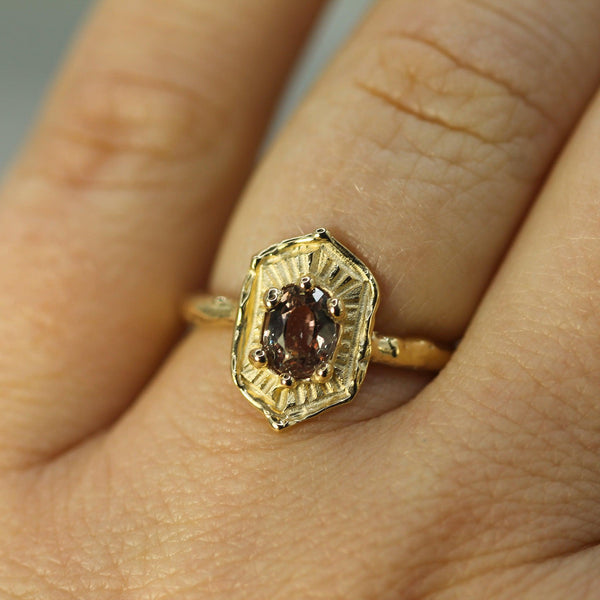 Ancient Rose Sapphire Ring