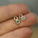 Mermaid Treasure Blue Sapphire Sleeper Charms