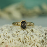 gold purple sapphire ring 